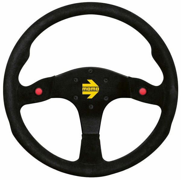 NEW MOD 80 BLACK SUEDE STEERING WHEEL 350