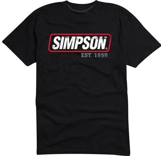 CAMISETA CON LA BANDERA DE EE. UU. DE SIMPSON RACING NEGRO TALLA L