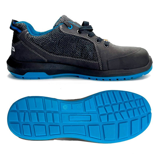 OMP MECCANICA ZAPATILLAS TRABAJO SEGURIDAD S1P SRC ESD PRO SPORT TALLA 48 GRIS AZUL - OMP original VRM Motorsports imagen 5