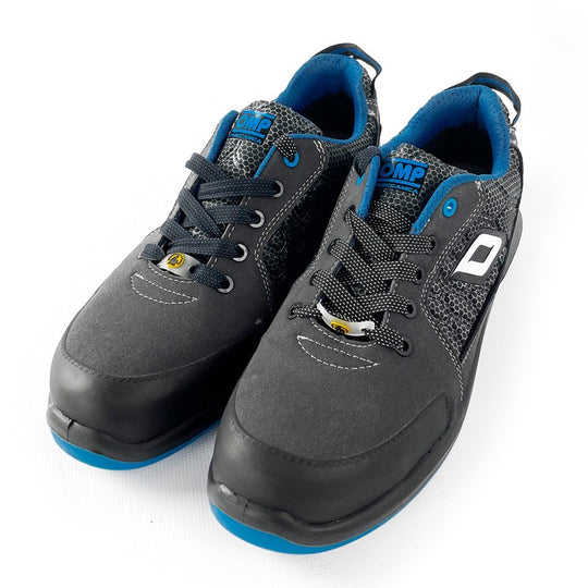 OMP MECCANICA ZAPATILLAS TRABAJO SEGURIDAD S1P SRC ESD PRO SPORT TALLA 43 GRIS AZUL - OMP original VRM Motorsports imagen 2