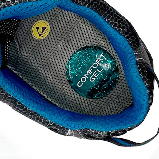 OMP MECCANICA ZAPATILLAS TRABAJO SEGURIDAD S1P SRC ESD PRO SPORT TALLA 42 GRIS AZUL - OMP original VRM Motorsports imagen 6