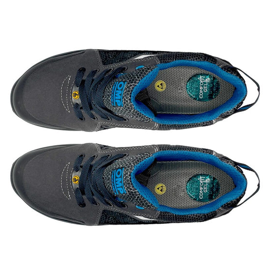 OMP MECCANICA ZAPATILLAS TRABAJO SEGURIDAD S1P SRC ESD PRO SPORT TALLA 42 GRIS AZUL - OMP original VRM Motorsports imagen 8