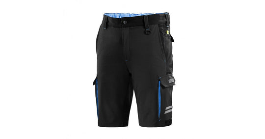 SPARCO PANTALONES CORTOS TECH TW TALLA M NEGRO/AZUL