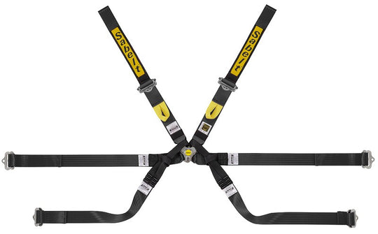 Sparco Arnes Formula 6 Puntos 2" Gama Top Ultraligero+Pull Up, Negro - Sparco original VRM Motorsports imagen 1