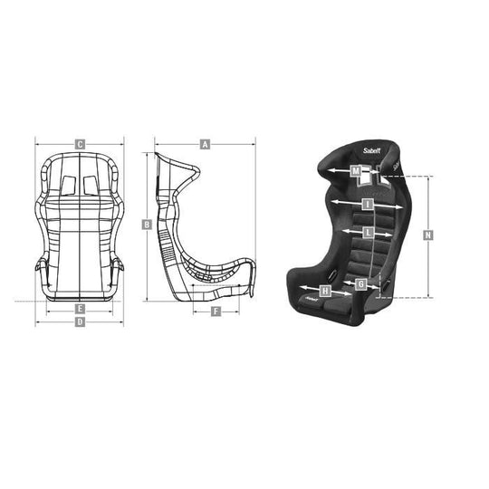 Sparco Asiento FIA Taurus Talla M - Sparco original VRM Motorsports imagen 3