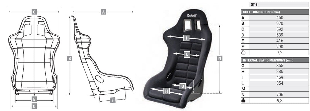 Sparco Asiento FIA Gt3 - Sparco original VRM Motorsports imagen 3