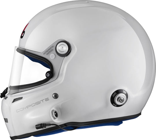 Sparco Casco St5 F Composite Turismo Snell Sa2020 Fia8859-15 Hans Fia8858-10 Blanco/Interior Azul -55 - Sparco original VRM Motorsports imagen 5