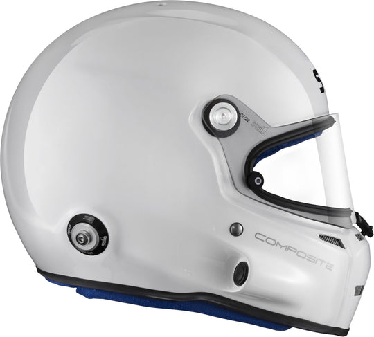 Sparco Casco St5 F Composite Turismo Snell Sa2020 Fia8859-15 Hans Fia8858-10 Blanco/Interior Azul -57 - Sparco original VRM Motorsports imagen 4