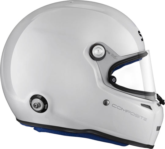Sparco Casco St5 Fn Composite Snell Sa2020 Fia8859-15 Hans Fia8858-10 Blanco/Interior Azul- 55 - Sparco original VRM Motorsports imagen 4
