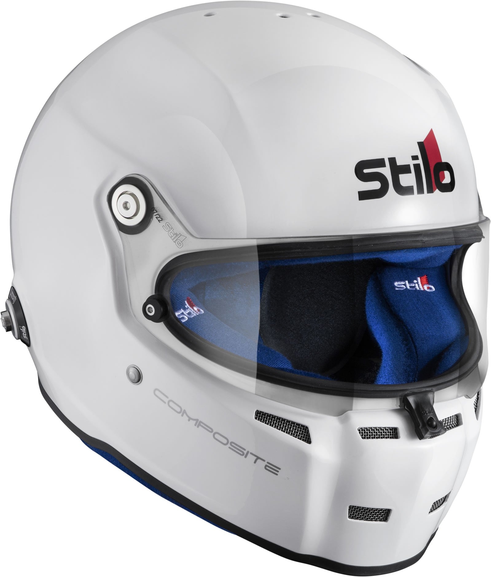 Sparco Casco St5 Fn Composite Snell Sa2020 Fia8859-15 Hans Fia8858-10 Blanco/Interior Azul- 59 - Sparco original VRM Motorsports imagen 1