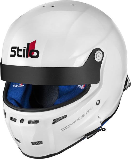 Sparco Casco St5 GT Turismo Composite Snell Sa2020 FIA 8859-15 Hans Fia8858-10 Blanco/Interior Azul-55 - Sparco original VRM Motorsports imagen 2