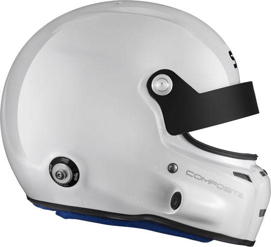 Sparco Casco St5 GT Turismo Composite Snell Sa2020 FIA 8859-15 Hans Fia8858-10 Blanco/Interior Azul-55 - Sparco original VRM Motorsports imagen 4