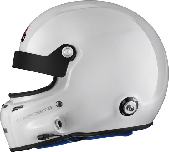 Sparco Casco St5 GT Turismo Composite Snell Sa2020 FIA 8859-15 Hans Fia8858-10 Blanco/Interior Azul-55 - Sparco original VRM Motorsports imagen 5