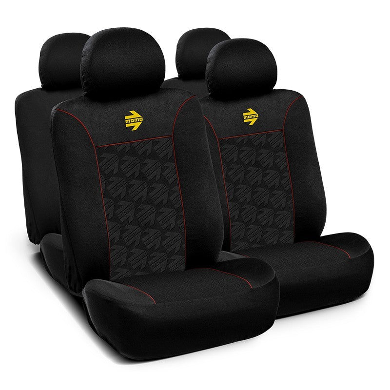 SET COMPLETO CUBRE ASIENTOS MOMO COCHE 11 PIEZAS ROJO MOMO | VRM Motorsports