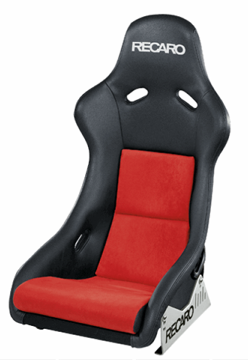 ASIENTO RECARO (TUV) POLE POSITION - PIEL ARTIFICIAL NEGRO/DINAMICA ROJO PILOTO&COPILOTO RECARO | VRM Motorsports