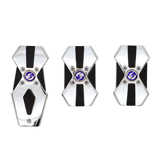 SPARCO (STOCK LAST)PEDALES SPARCO NEON CROMADA 3PCS.