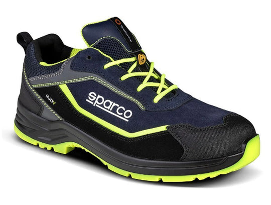 SPARCO ZAPATILLA INDY-H S3 ESD TALLA 40 AZUL MARINO/AMARILLO