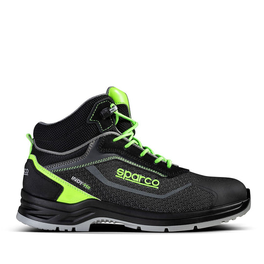 SPARCO ZAPATILLA INDY-HE S3 ESD TALLA 43 NEGRO/VERDE