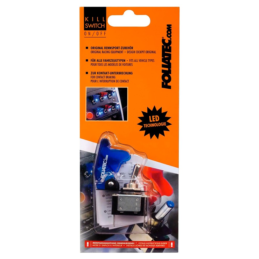 Sparco Foliatec Cubierta Para Interruptor On/Off Azul Transparente 1 Pieza - Sparco original VRM Motorsports imagen 3