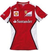 CAMISETA FAERRARI CAMISETA EQUIPO F1 TALLA 12A 12 AÑOS COLOR 01 ROJO