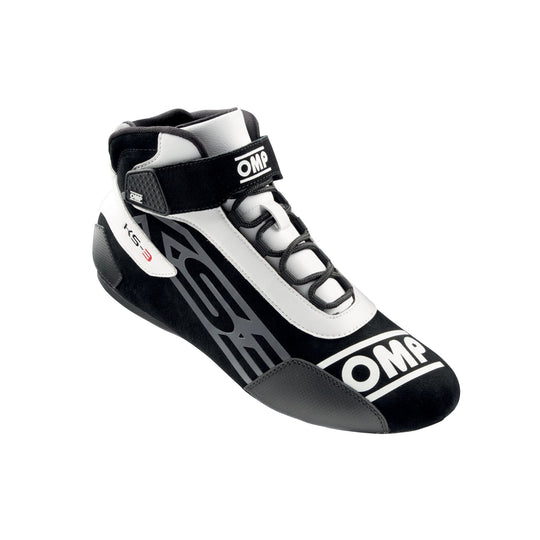 ZAPATILLAS OMP KART KS-3 NEGRO/BLANCO TALLA 47 - OMP original VRM Motorsports imagen 1