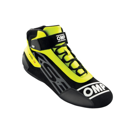 ZAPATILLAS OMP KART KS-3 NEGRO/AMARILLO FLUO TALLA 43 - OMP original VRM Motorsports imagen 1