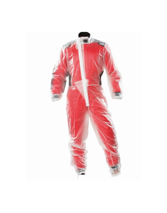 TRAJE IMPERMEABLE LLUVIA OMP TRANSPARENTE TALLA M - OMP original VRM Motorsports imagen 1