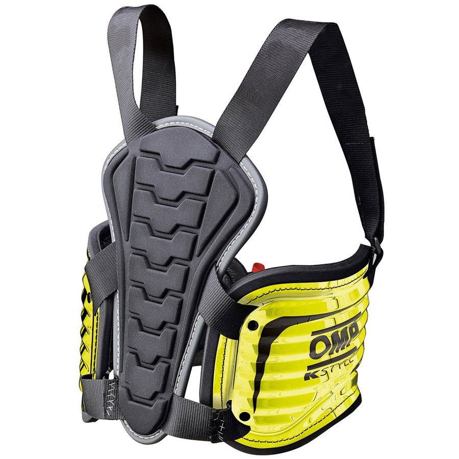COSTILLAR OMP KART PRO RIB NEGRO / AMARILLO FLUO TALLA XS/S - OMP original VRM Motorsports imagen 1