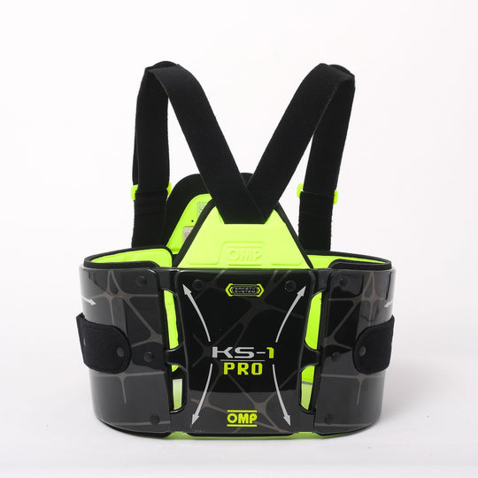 COSTILLAR OMP KS-1 PRO NEGRO/AMARILLO FLUO TALLA M-ANCHO - OMP original VRM Motorsports imagen 1