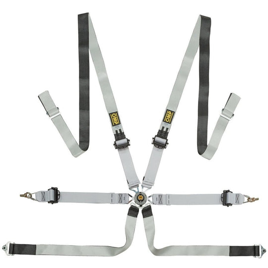ARNES OMP 6 PUNTOS ONE-D 2" PULL UP FIA 8853-2016 NEGRO / BLANCO - OMP original VRM Motorsports imagen 1