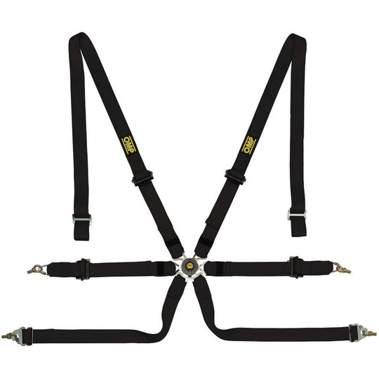 ARNES OMP 6 PUNTOS ONE 2" PULL UP NEGRO - OMP original VRM Motorsports imagen 1