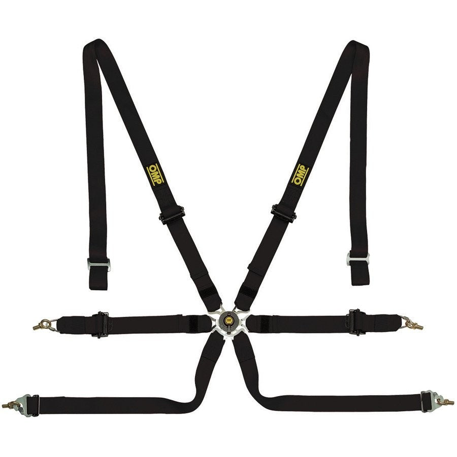 ARNES OMP 6 PUNTOS ONE 2" PULL UP NEGRO - OMP original VRM Motorsports imagen 1