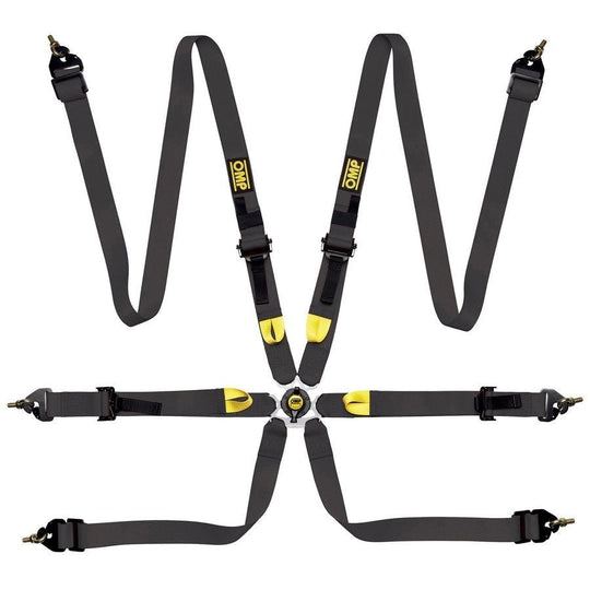 ARNES OMP 6 PUNTOS FIRST 2" FIA 8853-2016 PULL UP - ACERO ADJ. NEGRO OMP RACING | VRM Motorsports