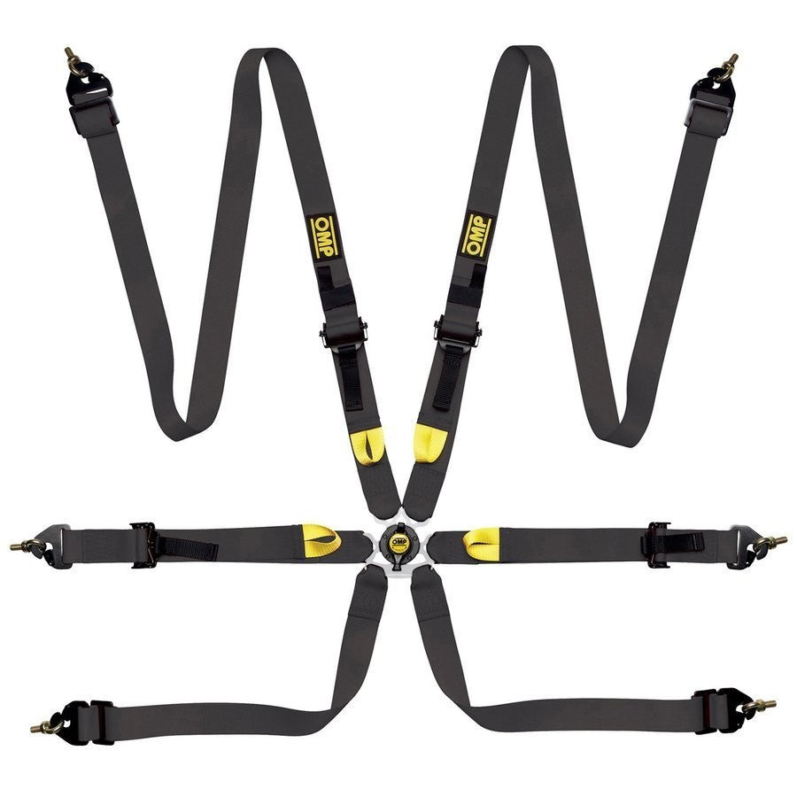 ARNES OMP 6 PUNTOS FIRST 2" FIA 8853-2016 PULL UP - ACERO ADJ. NEGRO - OMP original VRM Motorsports imagen 1