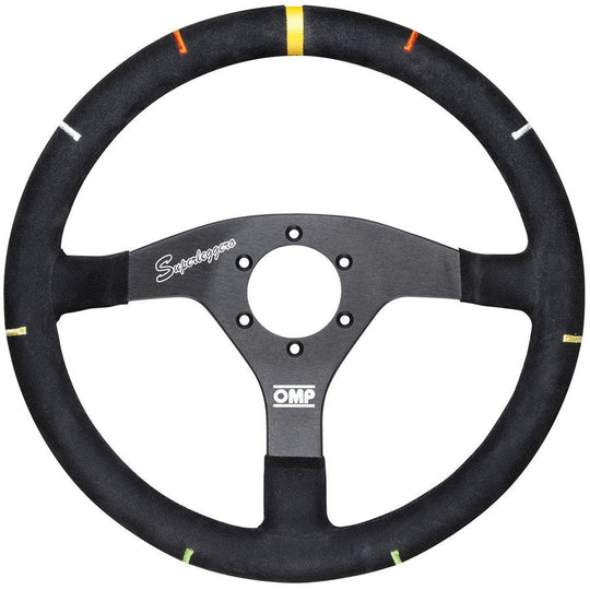 VOLANTE OMP RECCE ANTE 350MM  NEGRO + ANGULO DE GIRO OMP RACING | VRM Motorsports