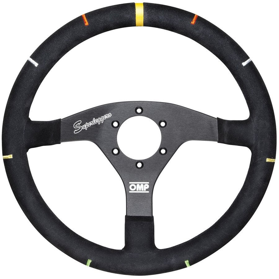 VOLANTE OMP RECCE ANTE 350MM NEGRO + ANGULO DE GIRO - OMP original VRM Motorsports imagen 1