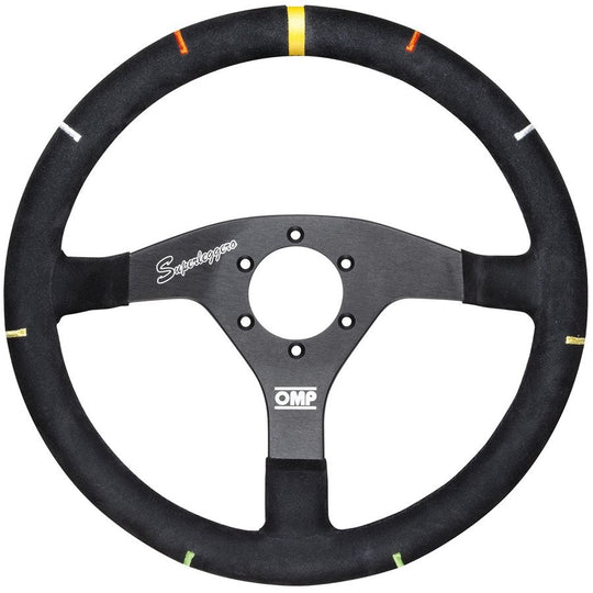 VOLANTE OMP RECCE ANTE 350MM NEGRO + ANGULO DE GIRO - OMP original VRM Motorsports imagen 1
