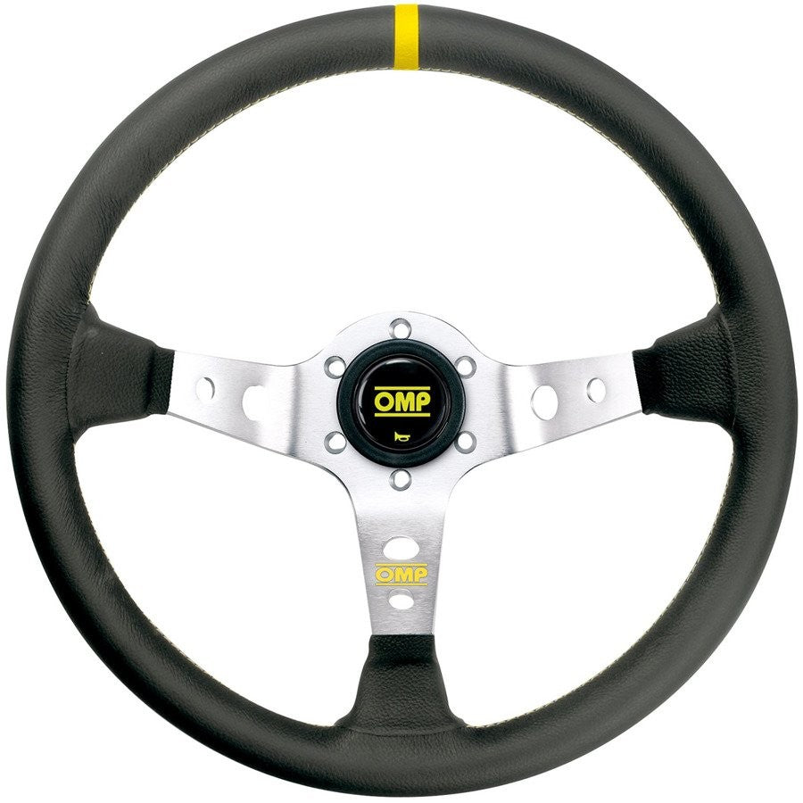 VOLANTE OMP CORSICA PIEL 350MM NEGRO BRAZOS PLATA - OMP original VRM Motorsports imagen 1