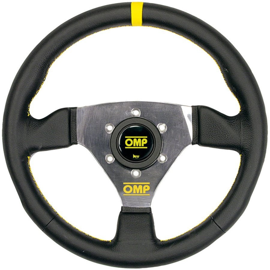 VOLANTE OMP TRECENTO PIEL 300MM NEGRO - OMP original VRM Motorsports imagen 1