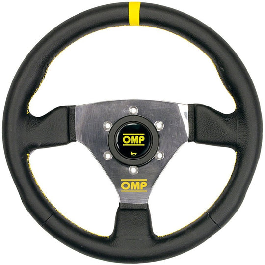 VOLANTE OMP TRECENTO PIEL 300MM NEGRO - OMP original VRM Motorsports imagen 1
