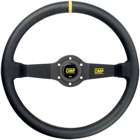 VOLANTE OMP RALLY PIEL 350MM NEGRO 2 BRAZOS - OMP original VRM Motorsports imagen 1