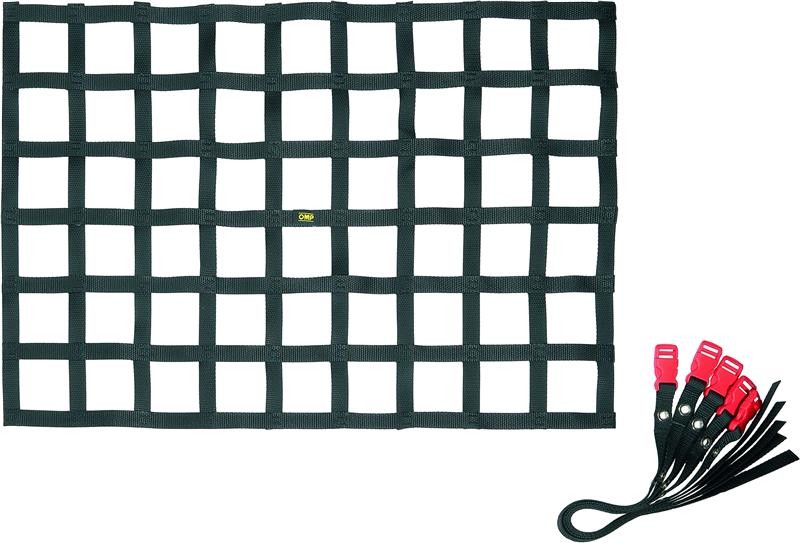 RED VENTANILLA OMP DE NYLON 60CMX60CM ROJO - OMP original VRM Motorsports imagen 1