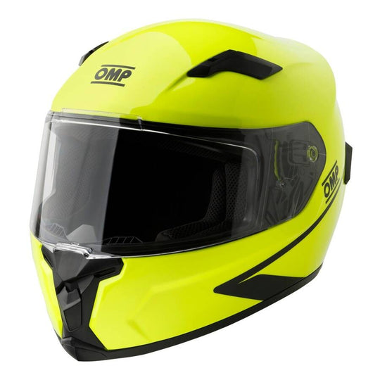 CASCO OMP CIRCUIT EVO2 AMARILLO FLUO TALLA XL - OMP original VRM Motorsports imagen 1