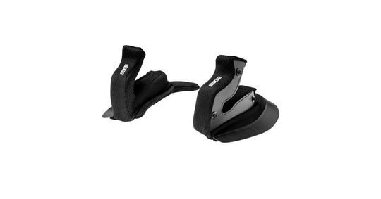 Almohadillas Mejillas Sparco Para Casco RF-10W Negro 35Mm - Sparco original VRM Motorsports imagen 1