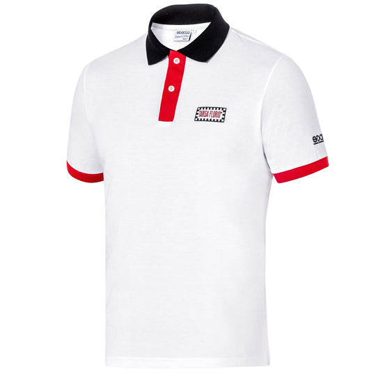 SPARCO POLO SPARCO TARGA FLORIO TALLA XL BLANCO/ROJO