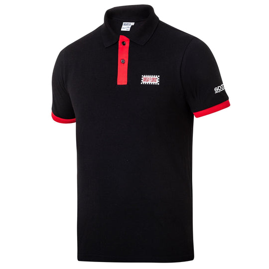 SPARCO POLO SPARCO TARGA FLORIO TALLA M NEGRO/ROJO