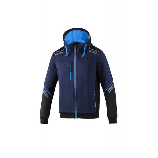 TW HOODED ZIP SWEATER SIZE XXXL NAVY/ORANGE