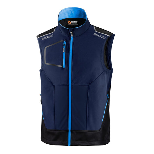 CHALECO SPARCO TECH TALLA L AZUL MARINO/AZUL