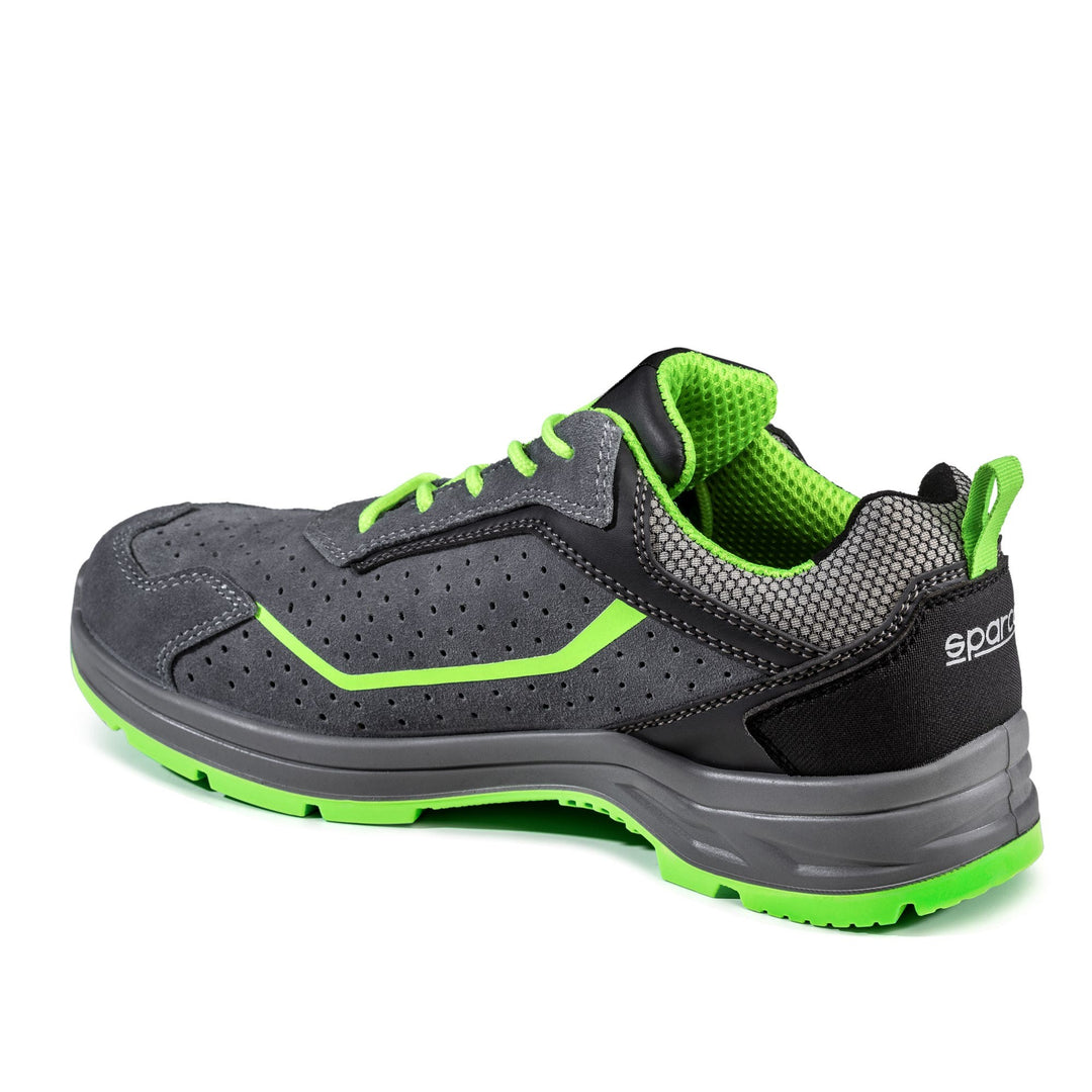 Zapato Seguridad Sparco Indy Felix S1P Esd Talla 48 Gris/Verde Fluor - Sparco original VRM Motorsports imagen 2