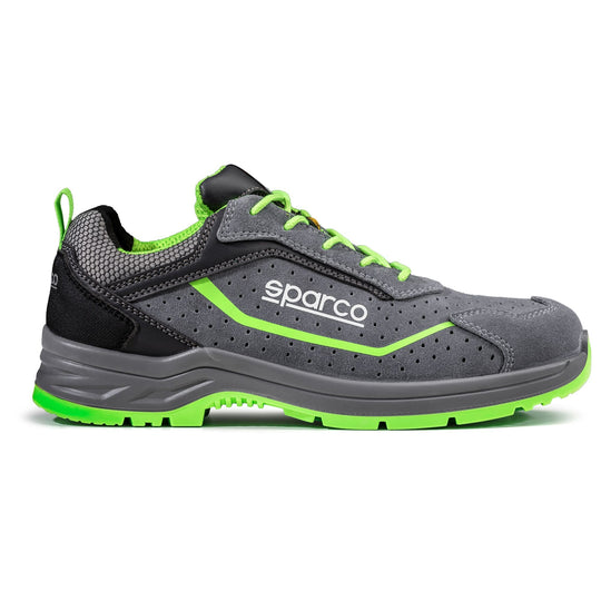 Zapato Seguridad Sparco Indy Felix S1P Esd Talla 48 Gris/Verde Fluor - Sparco original VRM Motorsports imagen 3